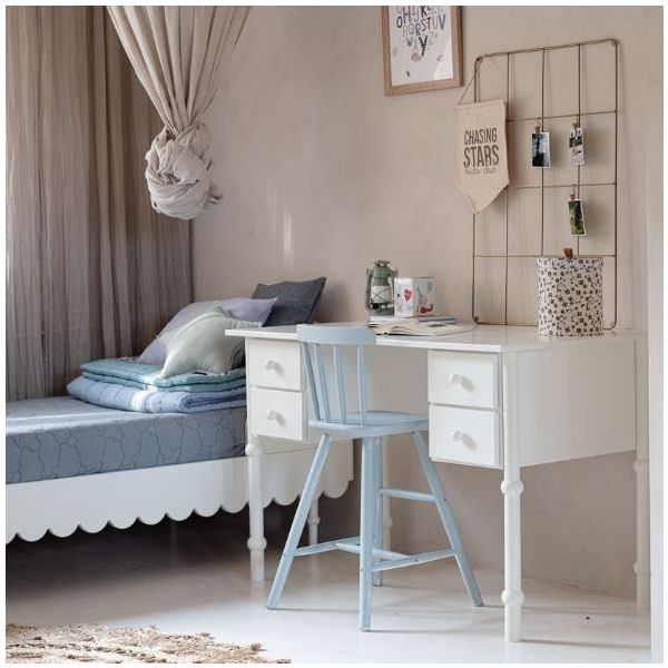 Babushka Single Bed 90 x 200 cm - White