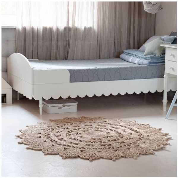 Babushka Single Bed 90 x 200 cm - White