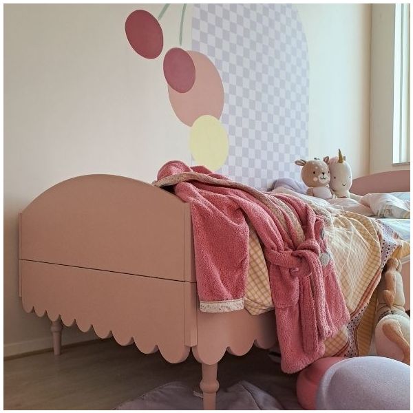 Lit simple Babushka 90 x 200 cm - Rose