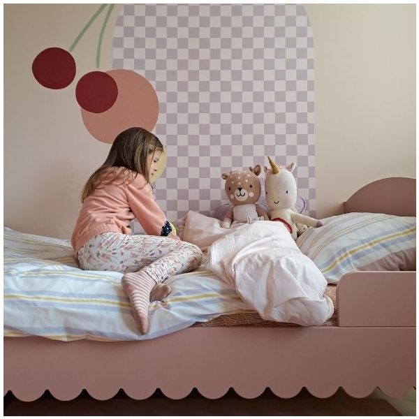 Lit simple Babushka 90 x 200 cm - Rose