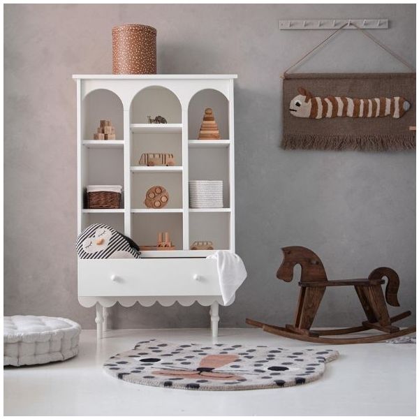 Babushka Small Bookshelf - White