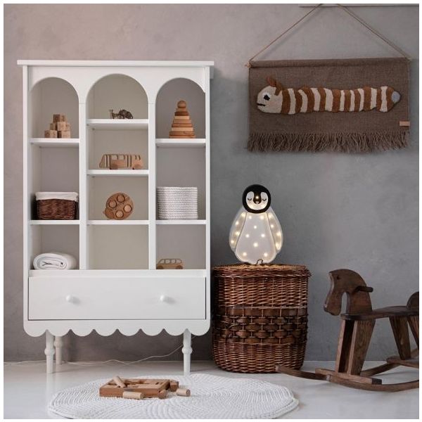 Babushka Small Bookshelf - White