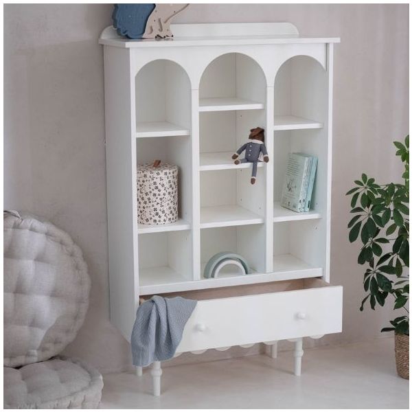 Babushka Small Bookshelf - White