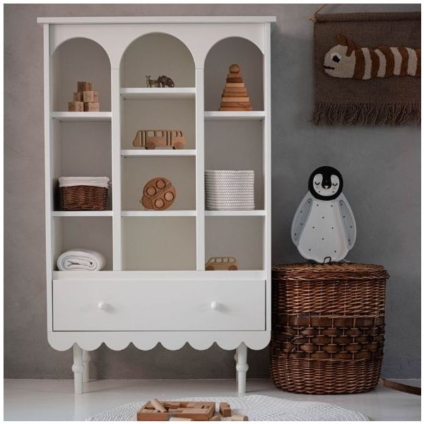 Babushka Small Bookshelf - White
