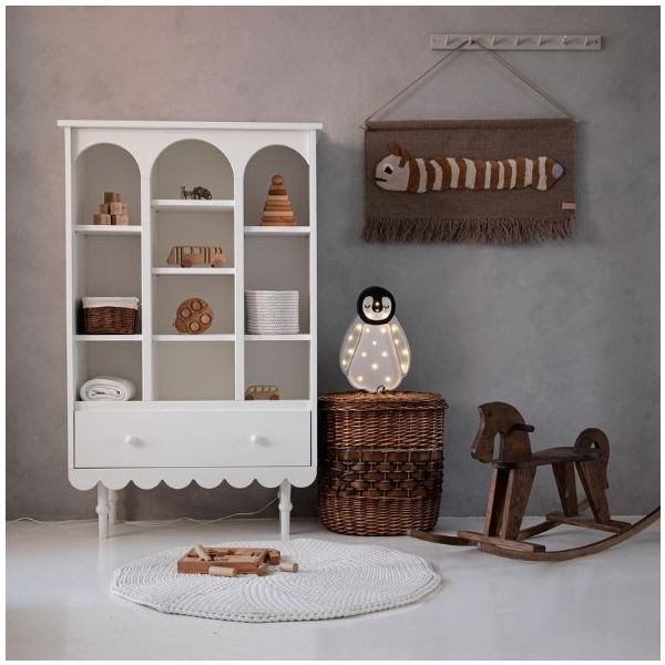 Babushka Small Bookshelf - White