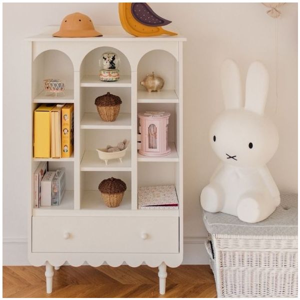 Babushka Small Bookshelf - White