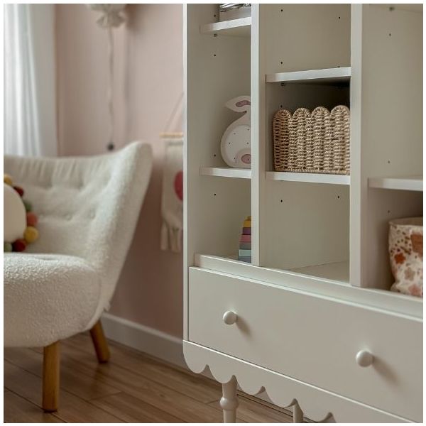 Babushka Small Bookshelf - White