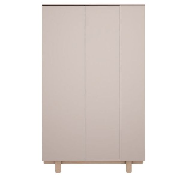 Armoire avec étagères latérales Basic - Hêtre / Cachemire