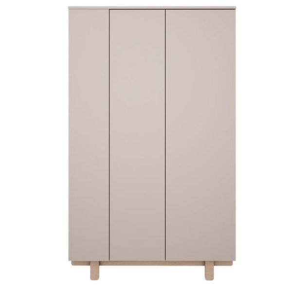 Armoire avec étagères latérales Basic - Hêtre / Cachemire