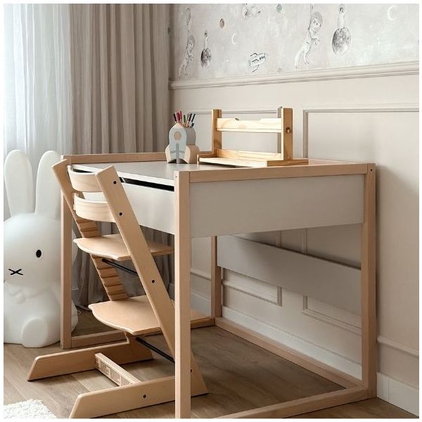Basic Desk - Beech / Cashmere - From Age 7