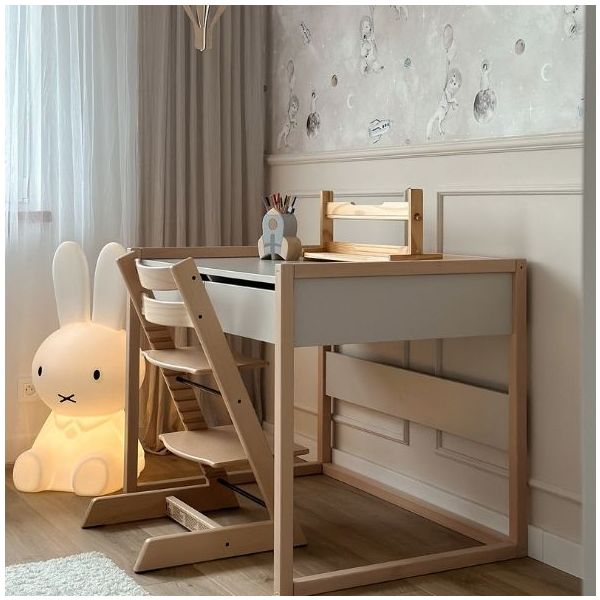 Basic Desk - Beech / Cashmere - From Age 7