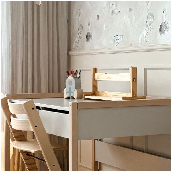 Basic Desk - Beech / Cashmere - From Age 7
