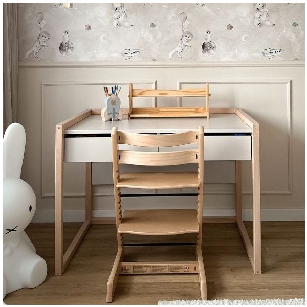 Basic Desk - Beech / Cashmere - From Age 7