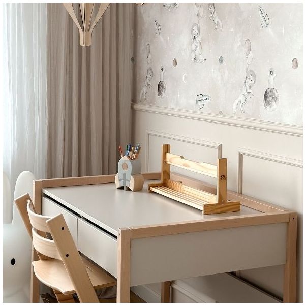 Basic Desk - Beech / Cashmere - From Age 7