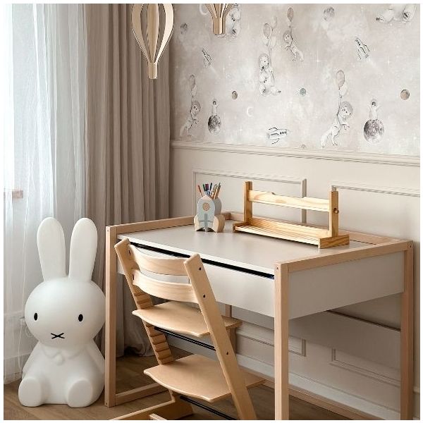 Basic Desk - Beech / Cashmere - From Age 7
