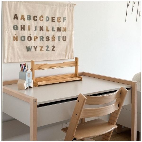 Basic Desk - Beech / Cashmere - From Age 7