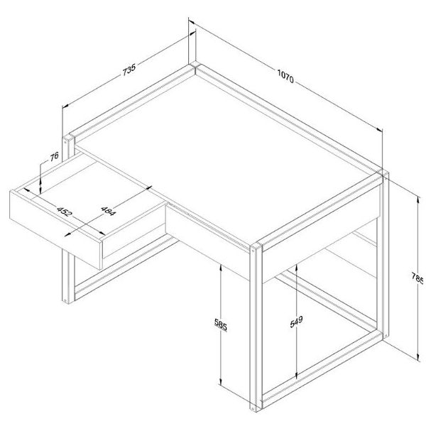 Basic Desk - Beech / Cashmere - From Age 7