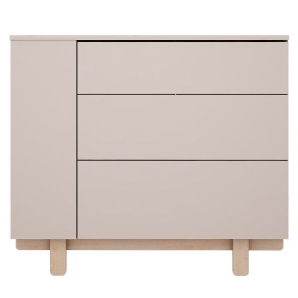 Basic Dresser with Side Shelves - Beech / Cashmere