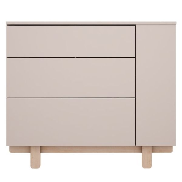 Basic Dresser with Side Shelves - Beech / Cashmere