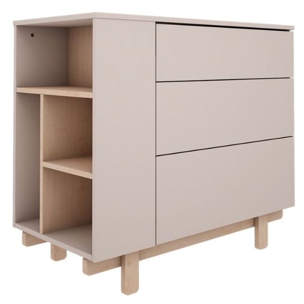 Basic Dresser with Side Shelves - Beech / Cashmere