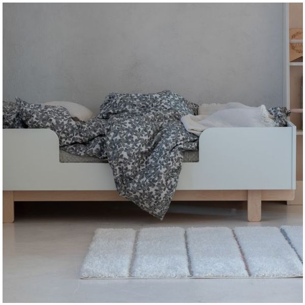 Lit bébé évolutif Basic 70 x 140 cm - Hêtre / Blanc