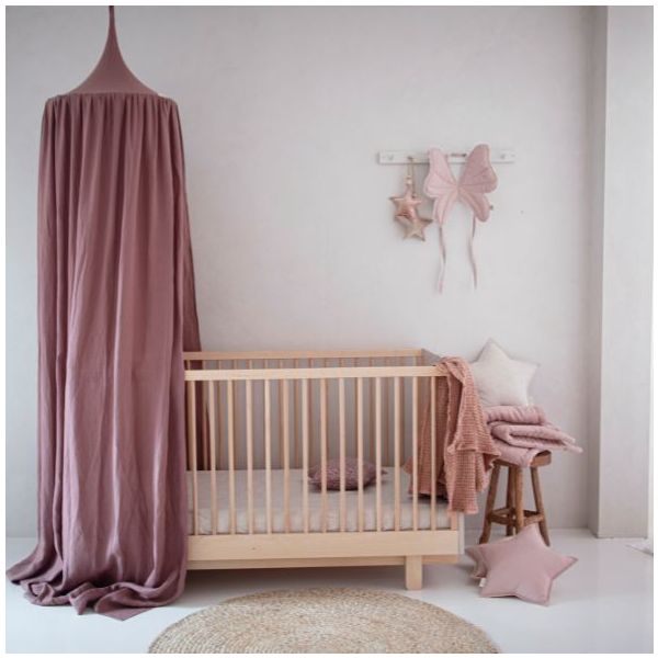 Lit bébé évolutif Basic 70 x 140 cm - Hêtre / Cachemire