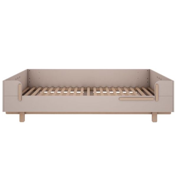 Lit simple Basic 90 x 200 cm - Hêtre / Cachemire