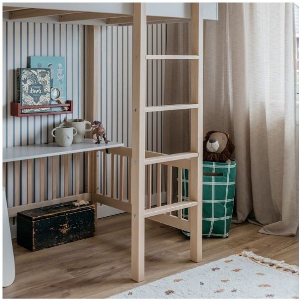 Desk Top for Basic Loft Bed 90 x 200 cm - Beech / Cashmere