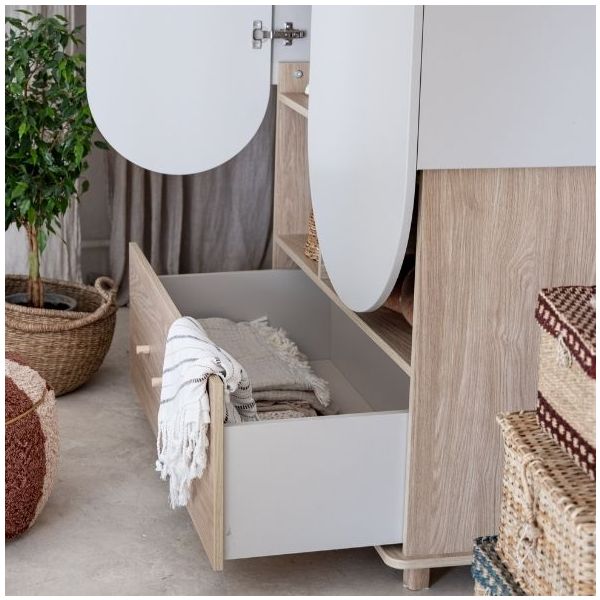 Bloom Wardrobe - Oak / Cashmere