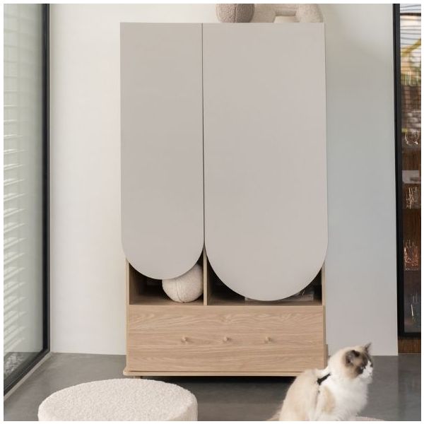 Bloom Wardrobe - Oak / Cashmere