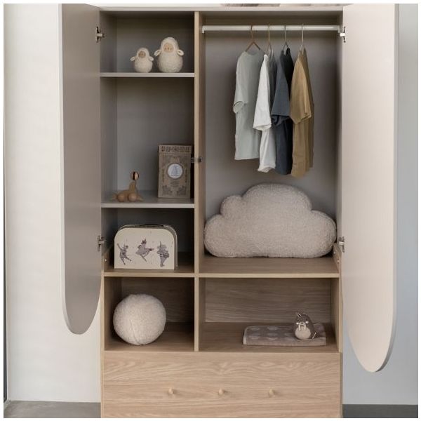 Bloom Wardrobe - Oak / Cashmere