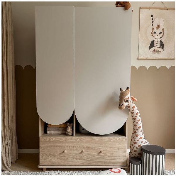 Bloom Wardrobe - Oak / Cashmere