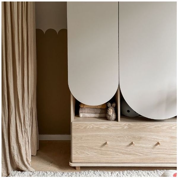 Bloom Wardrobe - Oak / Cashmere