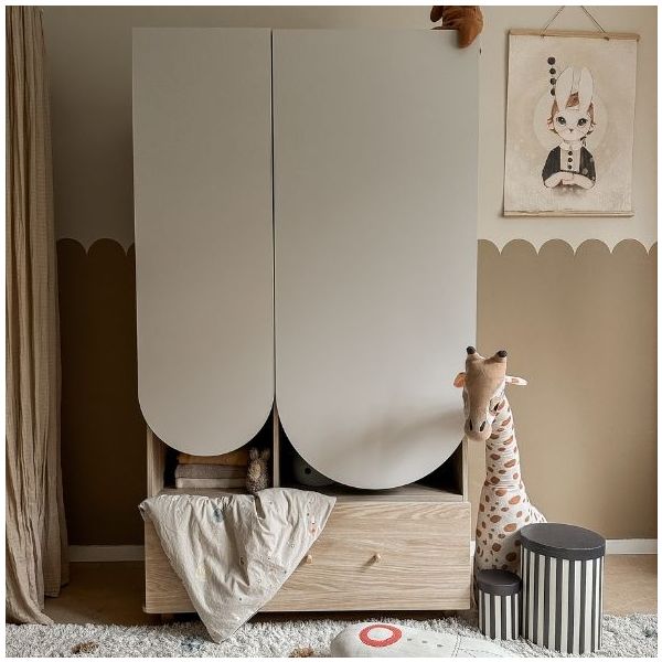 Bloom Wardrobe - Oak / Cashmere