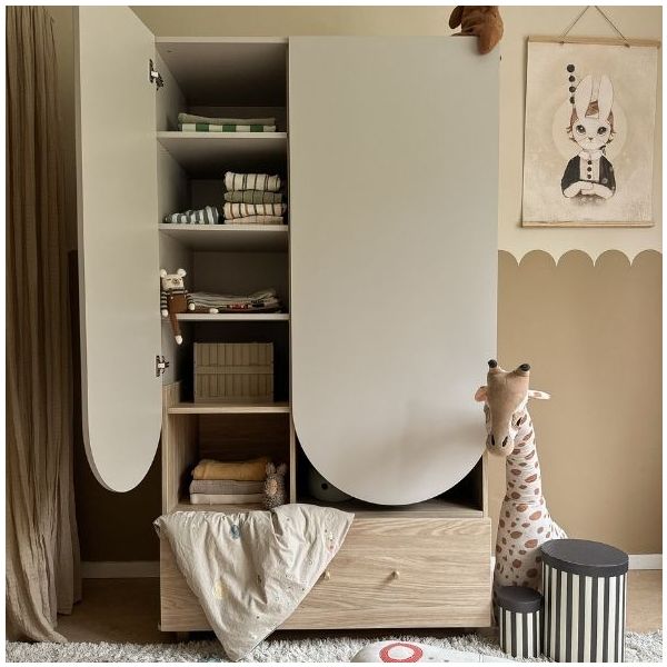 Bloom Wardrobe - Oak / Cashmere