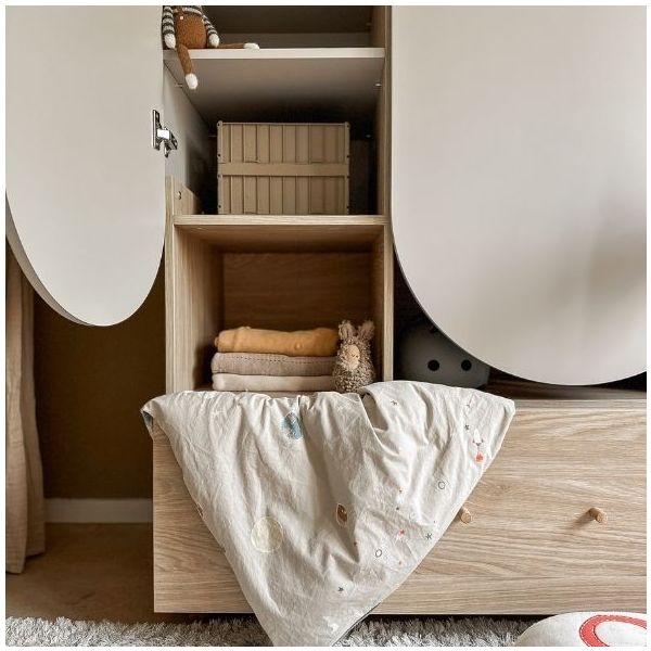Bloom Wardrobe - Oak / Cashmere