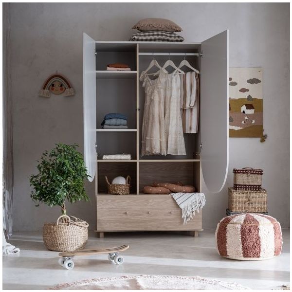 Bloom Wardrobe - Oak / Cashmere