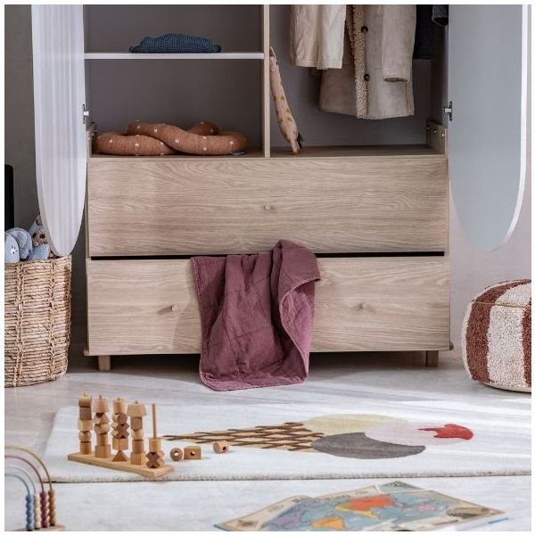 Bloom Wardrobe XL - Oak / Cashmere