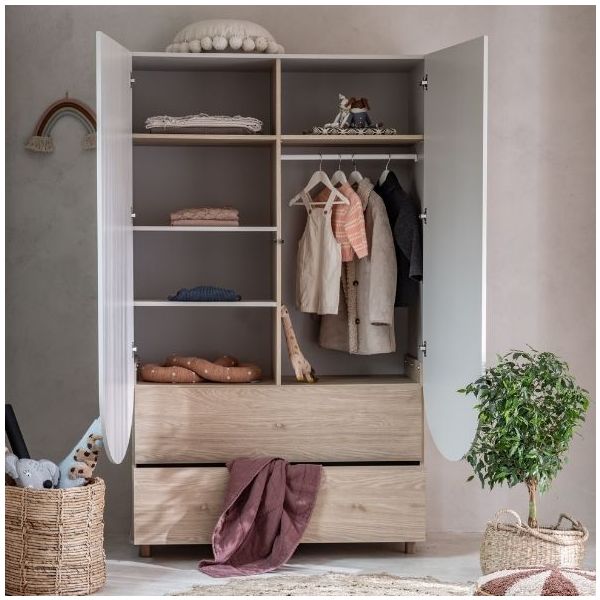 Bloom Wardrobe XL - Oak / Cashmere