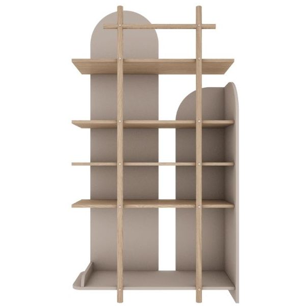 Bloom Narrow Bookcase - Oak / Cashmere