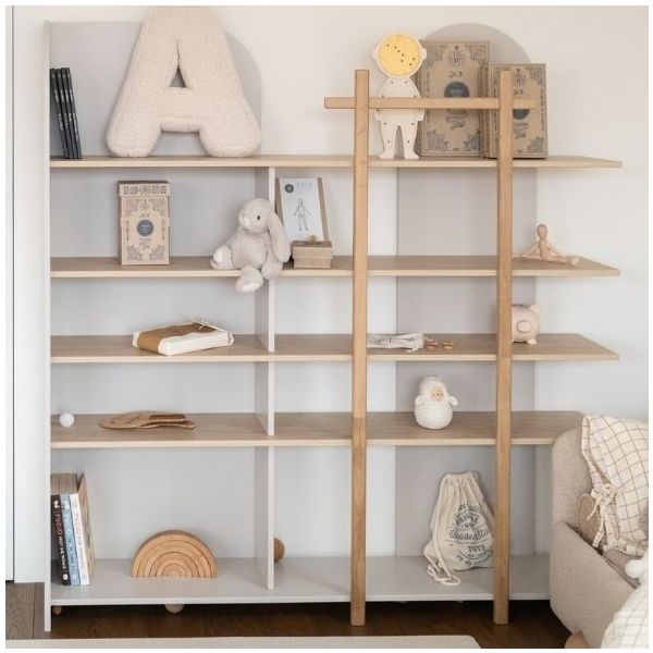 Bloom Bookcase XL - Oak / Cashmere