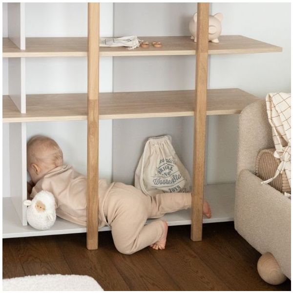 Bloom Bookcase XL - Oak / Cashmere