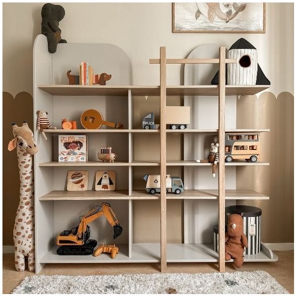 Bloom Bookcase XL - Oak / Cashmere