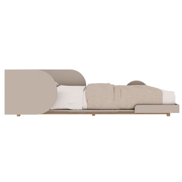 Bloom Convertible Single Bed 90 x 160/200 cm - Oak / Cashmere