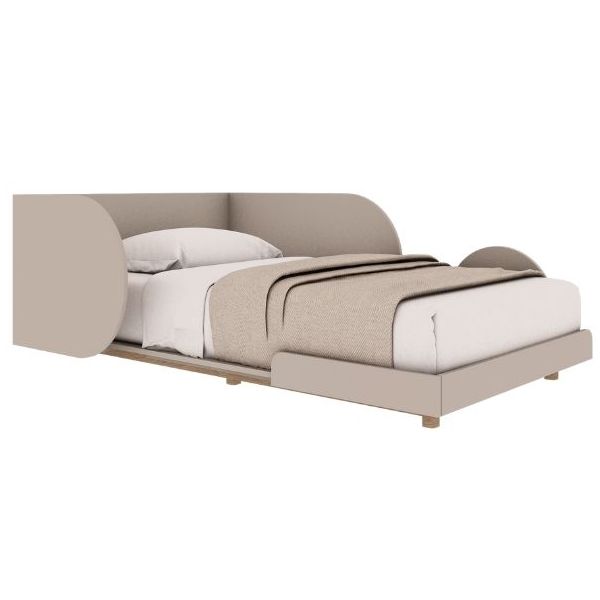 Bloom Convertible Single Bed 90 x 160/200 cm - Oak / Cashmere
