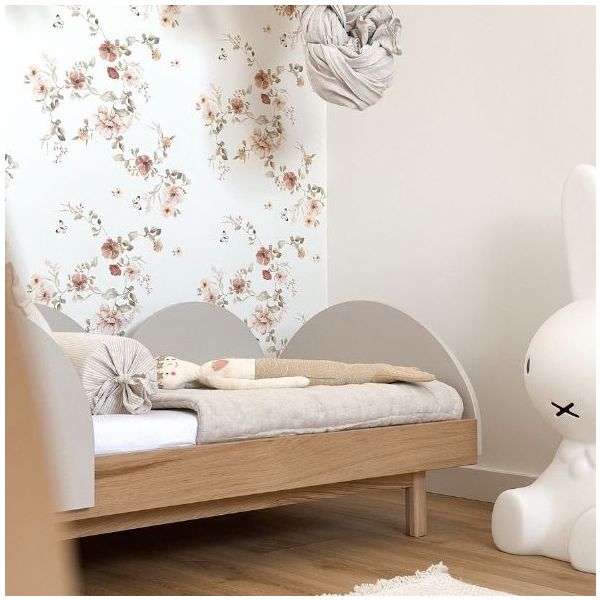 Bloom Convertible Crib 70 x 140 cm - Oak / Cashmere