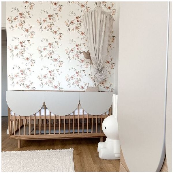 Bloom Convertible Crib 70 x 140 cm - Oak / Cashmere