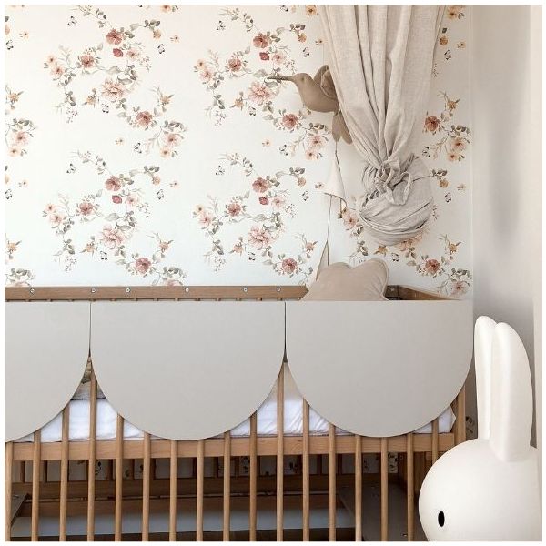 Bloom Convertible Crib 70 x 140 cm - Oak / Cashmere