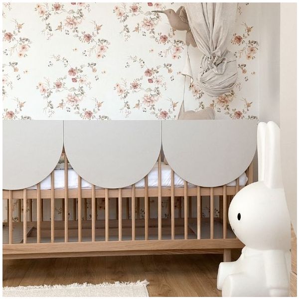 Bloom Convertible Crib 70 x 140 cm - Oak / Cashmere