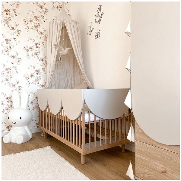 Bloom Convertible Crib 70 x 140 cm - Oak / Cashmere